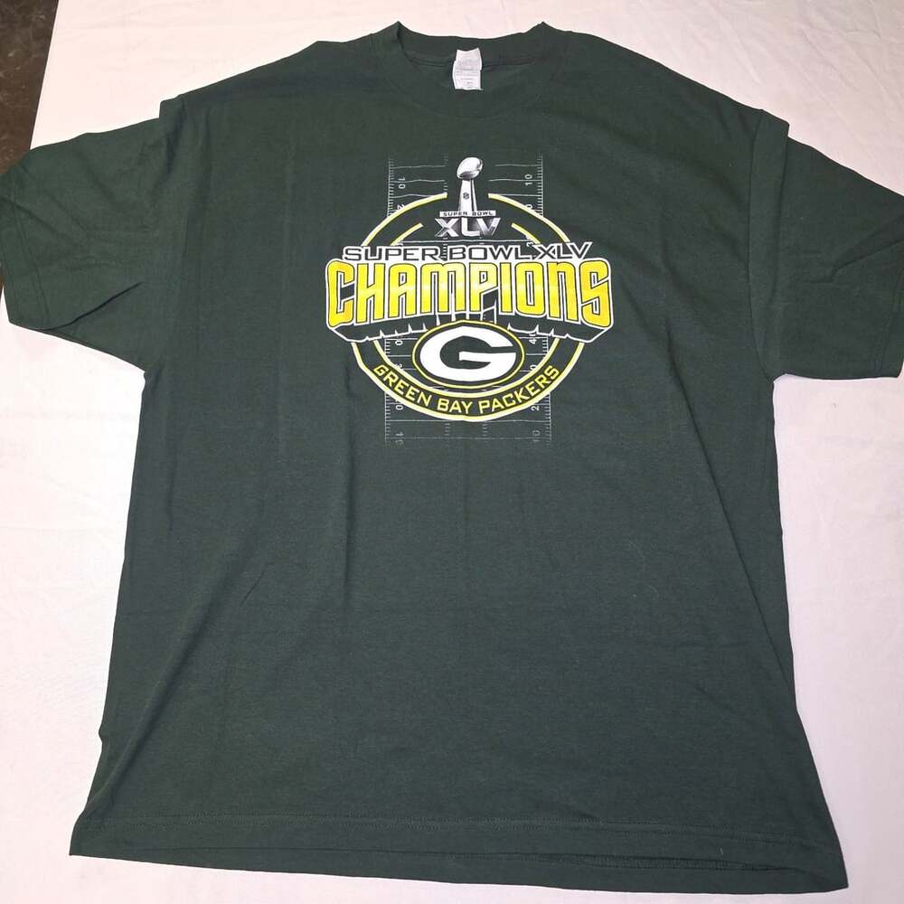 Green Bay Packers Super Bowl XLV Champions T-Shirt 2XL NWOT